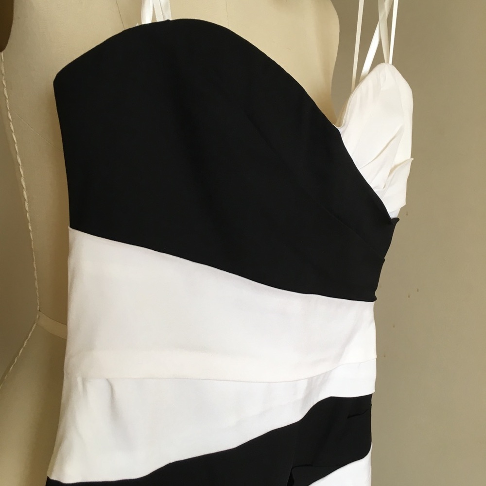 BRAND NEW BCBGMaxAzria Kalea Black/White Dress - Picture 3 of 8